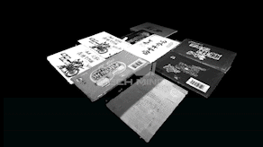 带有图案、胶带且紧密贴合的纸箱