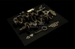 形状不同的金属件