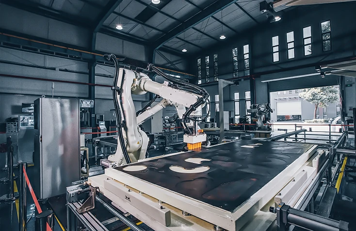 视觉引导钢板切割下料